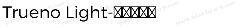 Trueno Light字体转换